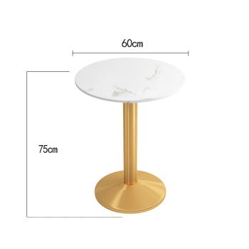 360Home Gastronomiemöbel Esszimmertisch Esstisch Küchentisch für Esszimmer Wohnzimmer tisch Keramik weißgold2